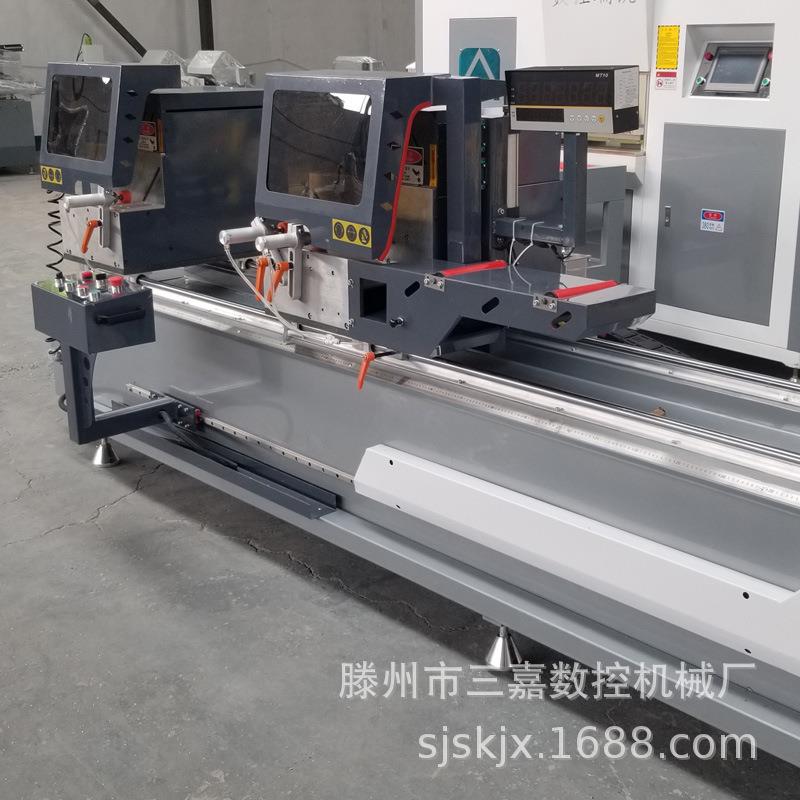 铝合金边框型材45度双头锯45度超短料切割锯超短料双头切割机