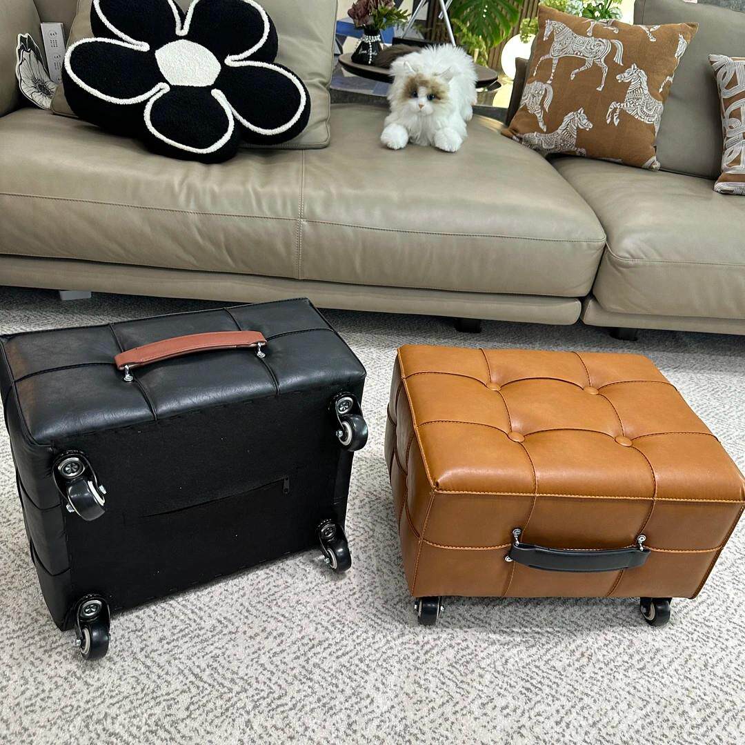 客厅万向轮小凳子移动滚轮椅子换鞋凳带轮子溜溜矮凳滑轮板凳脚凳