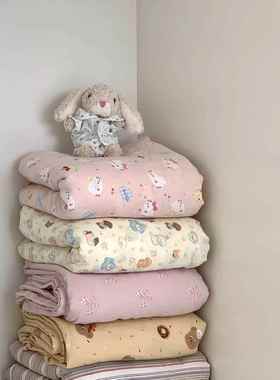 0sEJX级加厚母婴1a全双层纱四件套类2码0床上用品断1纯棉棉处理