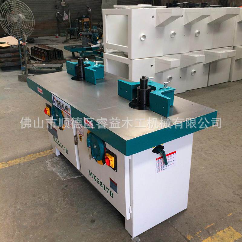 厂1家直销睿益木工机械镂铣机单双轴立铣X537MX5317双大头锣机大
