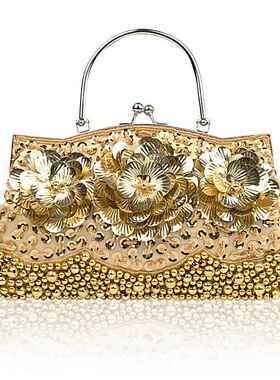 潮牌韩版旗袍晚宴包礼服包手拿包伴娘新娘包单肩斜挎包女式手提包