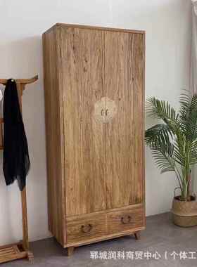 实老木全木衣榫卯工艺家用卧室民FUY宿榆衣柜服挂衣橱储物收纳柜