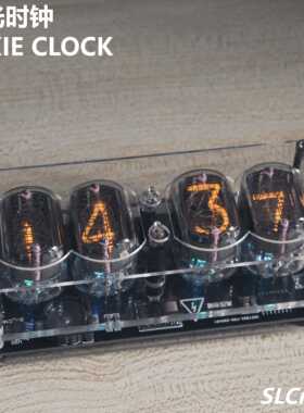 辉光时钟IN12赛博朋克极客创意摆件电子数字高端卧室桌面礼物