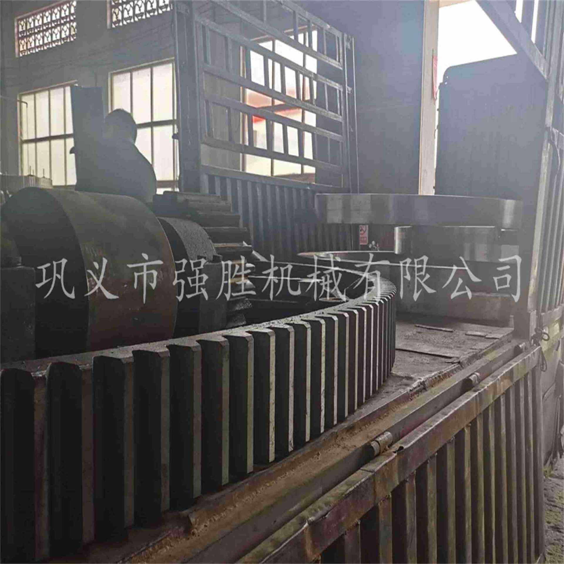 强胜制作回转窑大齿轮大齿圈滚圈回转窑成套配件供货商