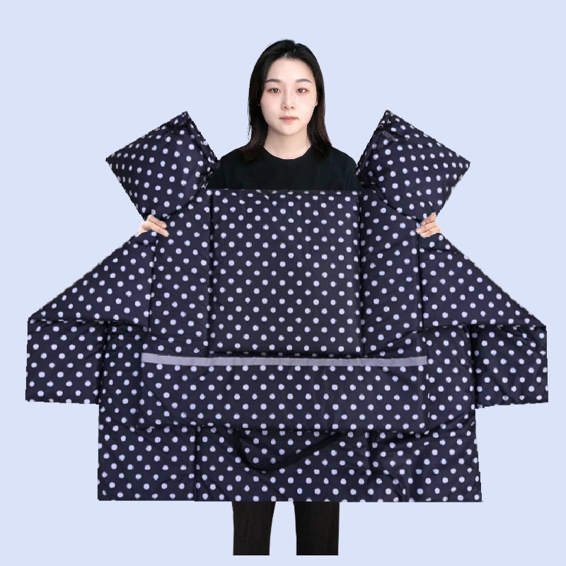 电动摩托车挡风被冬季双面加厚防水电动车电瓶车挡风衣罩冬款