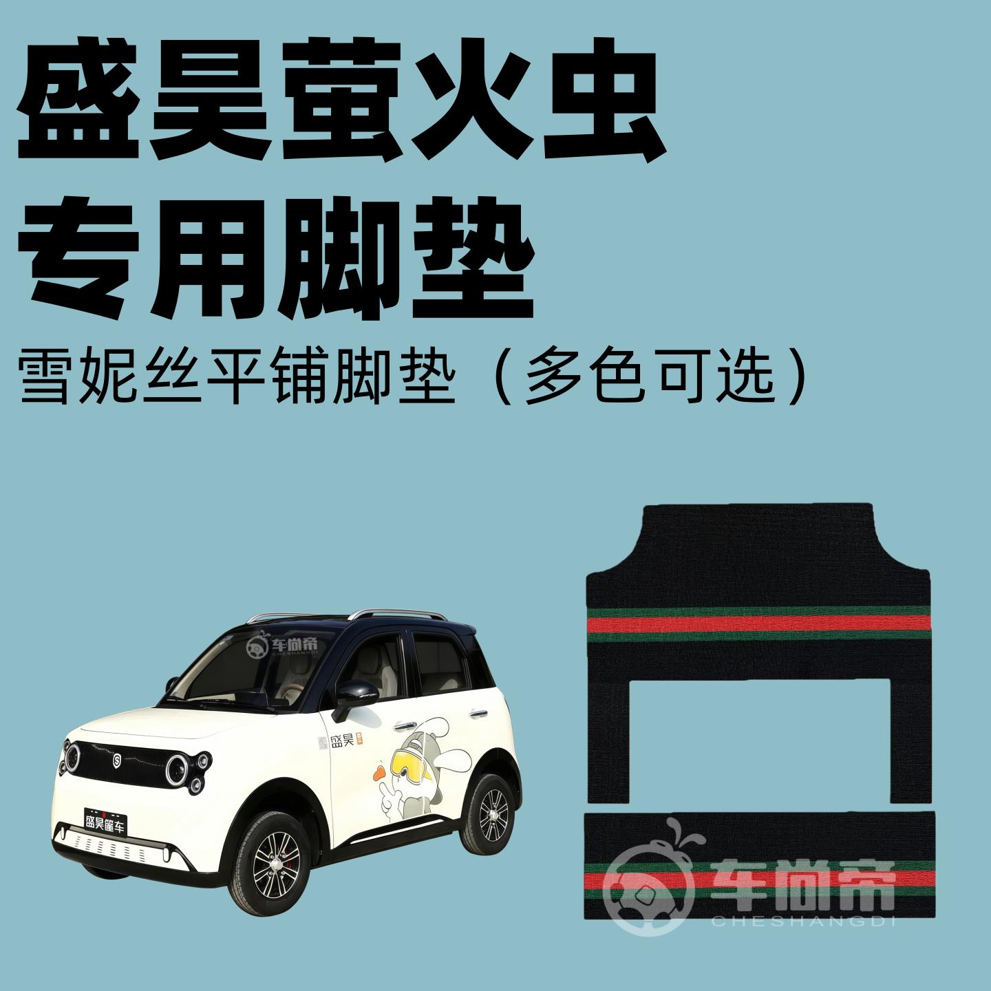 【盛昊萤火虫专用脚垫】电动四轮车雪妮丝脚垫丝圈脚踏垫耐磨防水