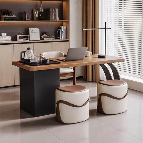 现代简约实木茶桌家用茶桌椅组合家用客厅泡茶桌轻奢2025新款茶台