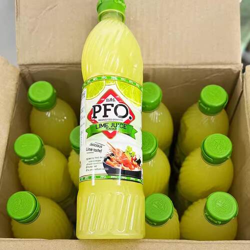 PFO青柠汁泰国进口浓缩柠檬汁700ml泰式酸柑水冬阴功酸辣汤调味料