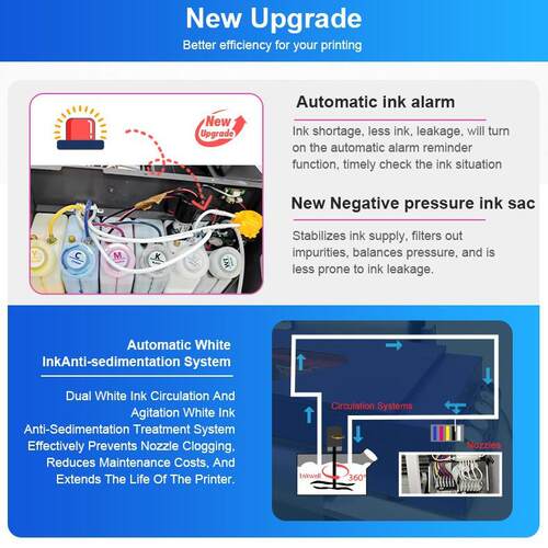 现货A3DTF烫画打印机XP600喷头33cmT恤数码印花机 dtf Printer