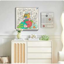 现代简约电表箱装饰画正方形客厅小画餐厅墙桌面上遮挡盖板挂画