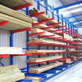 金硕悬臂式 重型仓储货架子木材五金钢管管材工厂仓库厂房货架批发