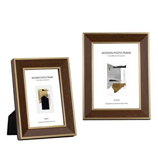 摆意大利设寸计现代简约实木相框6寸10寸银黑tb-61961金样7板房软