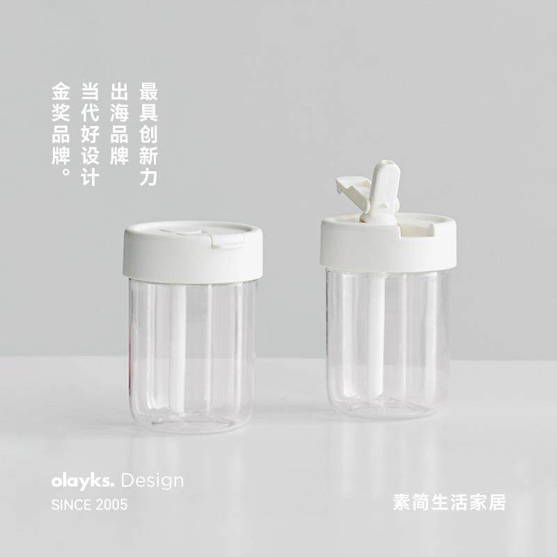 olayks立时欧莱克吸管杯380ml办公室咖啡杯耐高温小巧便携透明杯图片