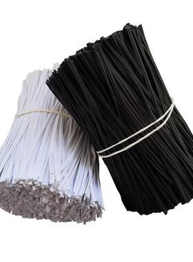 包胶铁芯扎线电镀锌铁丝捆扎丝扁形捆绑带0.55*2.5mm1000米/卷