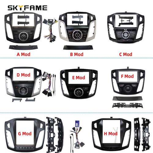 SKYFAME百变套框12-17款Focus MK3 福克斯原车风格导航面板面框线