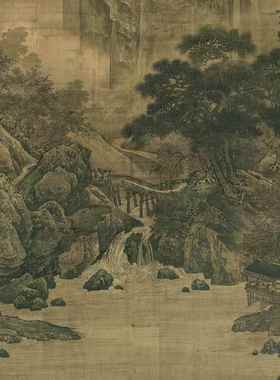 宋画YL202407代名家古玩字秋红山叶图画字复制装裱艺术微喷装饰画