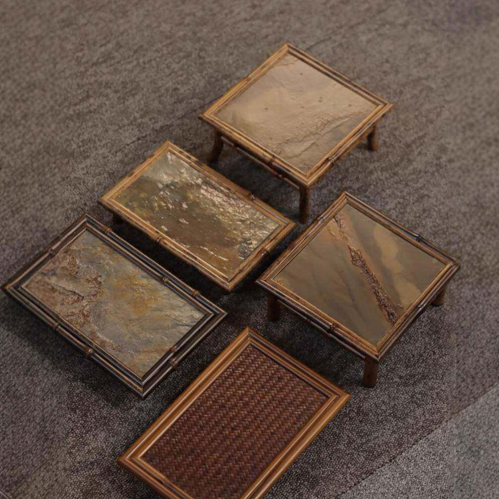 茶具茶盘茶台家用小茶台 简约茶桌壶垫茶海茶托茶道干泡台