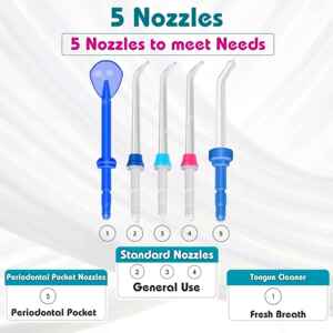 Waterpulse Electric Water Flosser Oral Irrigator, 800ML Larg