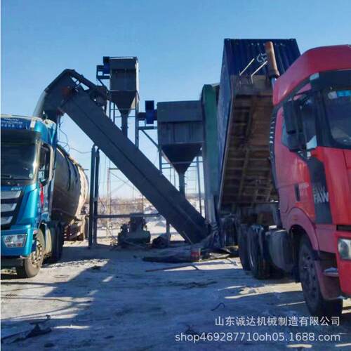 机械集装箱卸灰机厂家铁路建材集装箱矿粉中转卸车机