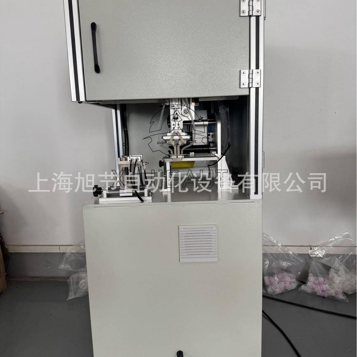 刹LLR车线不半自动对折贴标水管类汽车胶电线干贴标签机打机标高