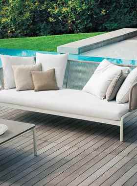 户外沙发茶阳台26652庭院防水室外休闲藤椅几合花藤园露天组编沙