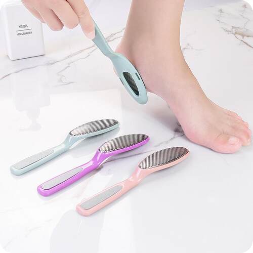 Dual-Head Foot File and Callus Remover, 2-in-1 Foot Scrubber