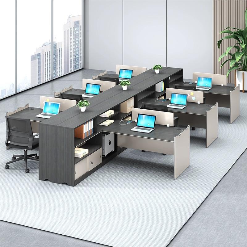 办桌椅组合简约现代办财公室子员工桌职员务双人办桌公公桌工位