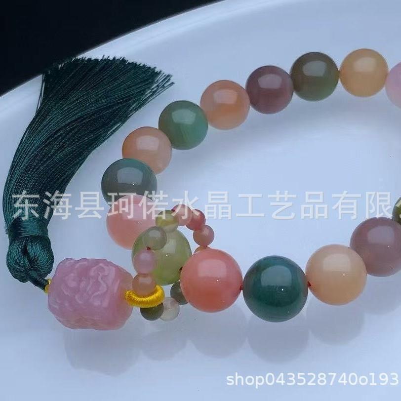 高品质天然水晶盐源玛瑙车载挂件用于装饰