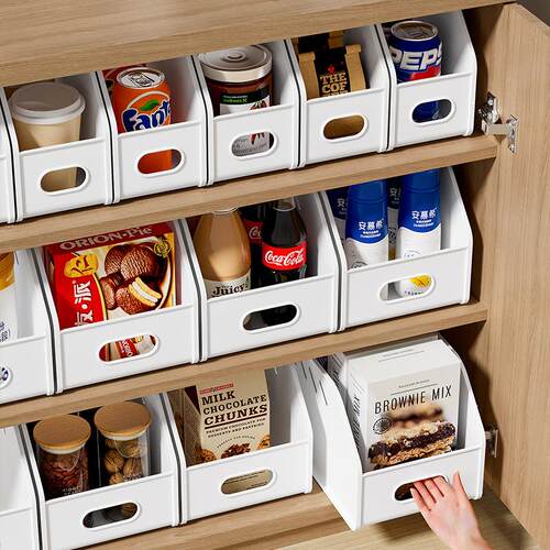 Large Desktop Snack Storage Basket, Plastic Kitchen Organize
