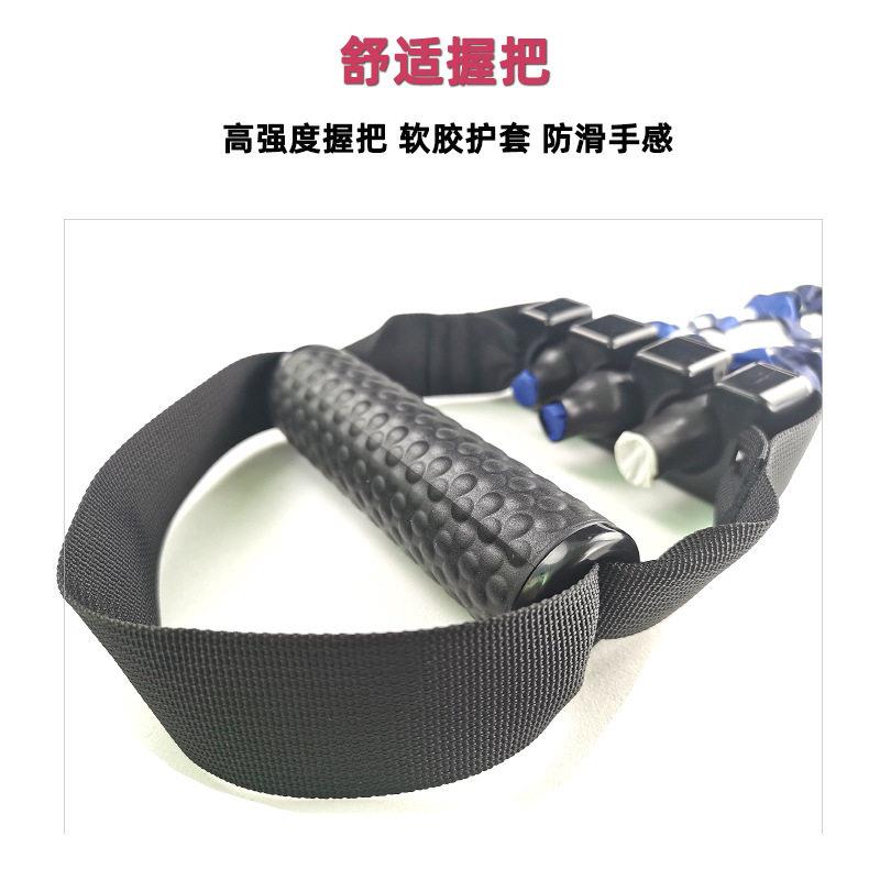 扩胸拉力器练胸肌弹力带脚蹬三孔拉力带男士健身练臂肌推胸拉力绳