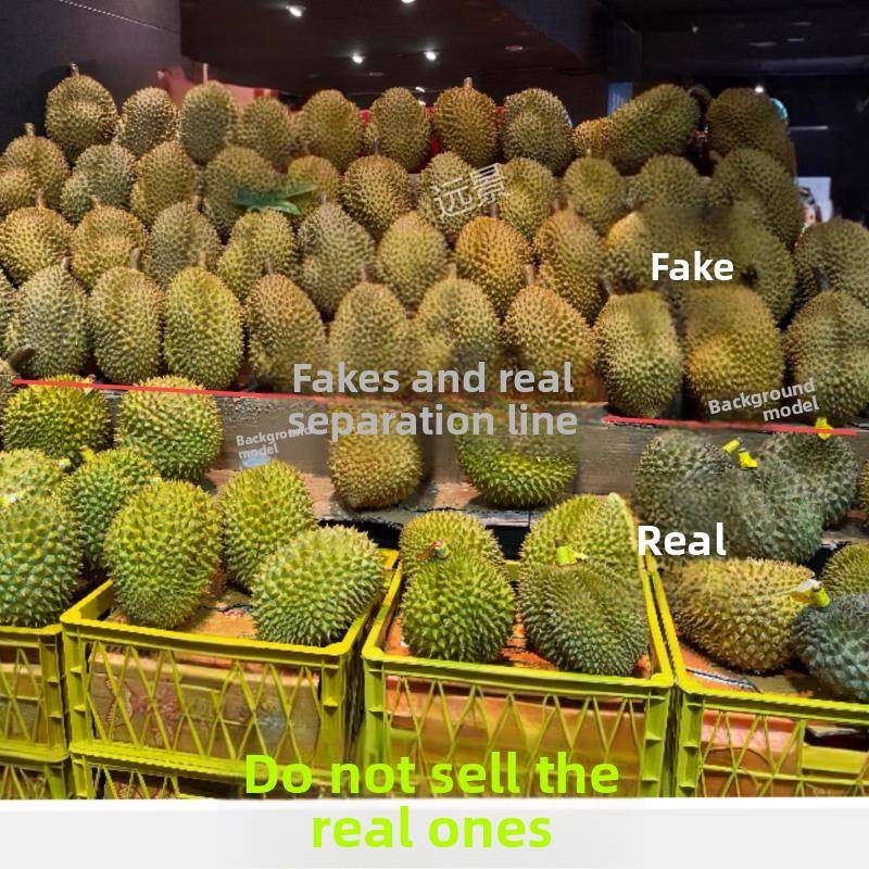 假榴莲模型仿真榴莲摆件装饰塑料金枕道具水果店背景拍照