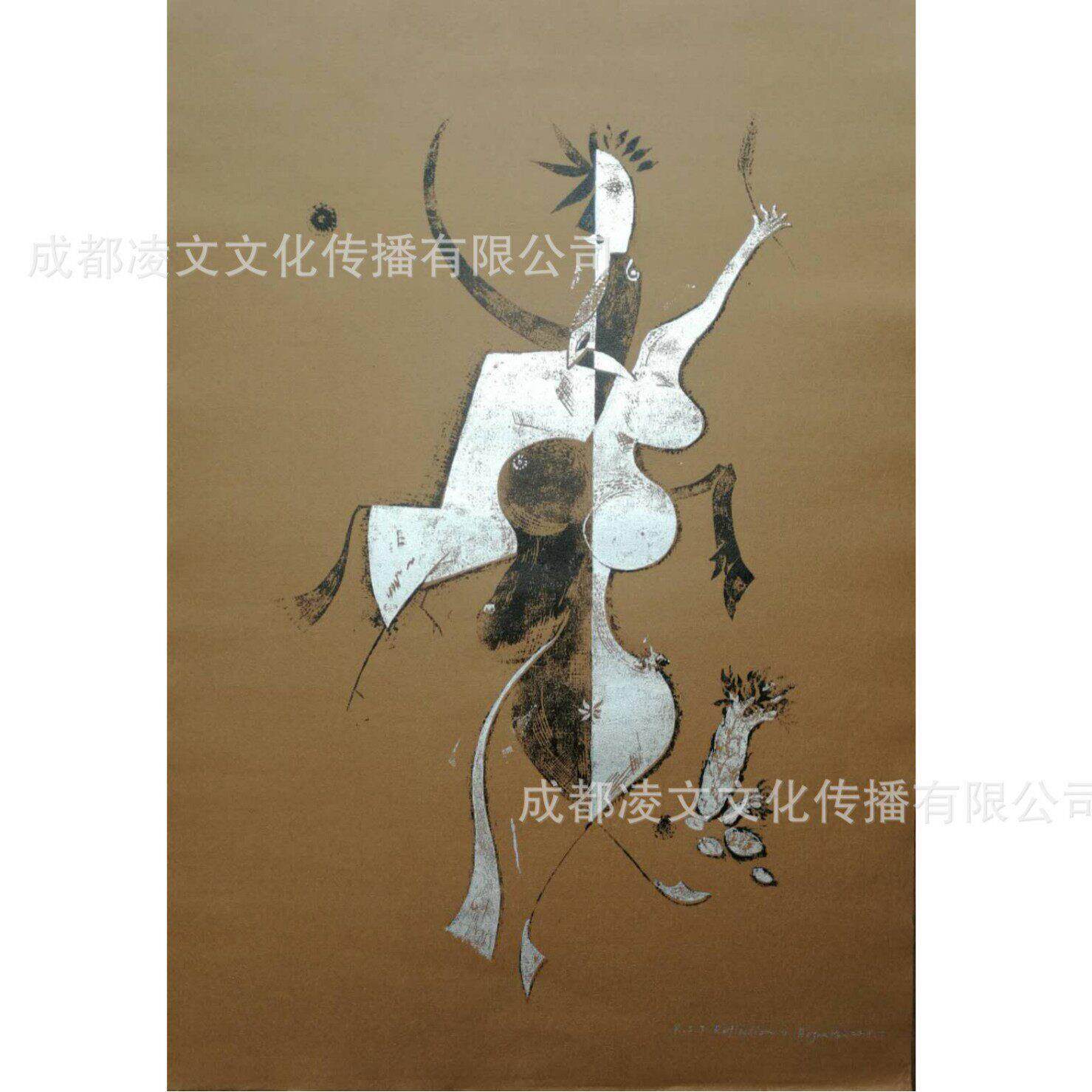 铜板纸板画客厅卧室床头装饰画板画人物系列画作品挂画