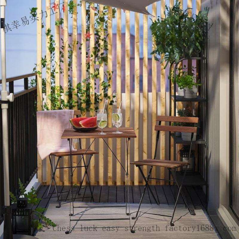 折叠餐桌椅花园阳台桌椅户外折叠桌椅铁艺休闲家用