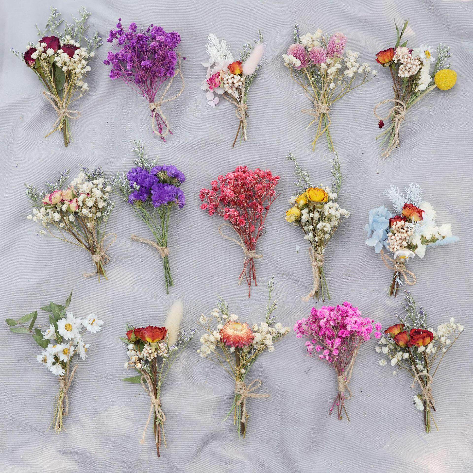 DIY伴手礼干花花束花束卡片干花