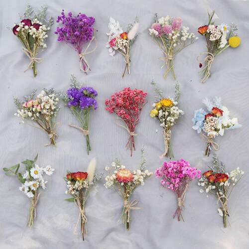 DIY伴手礼干花花束花束卡片干花