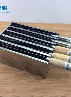 不锈钢刀箱厨房菜刀座带盖酒店厨房刀架商用多格菜刀座刀具置物架