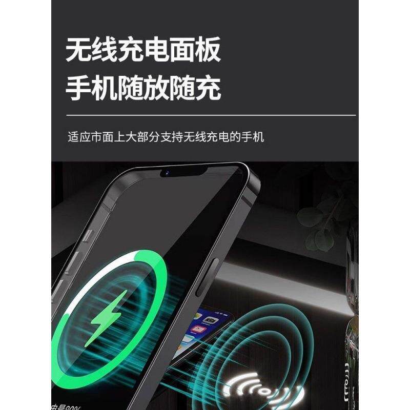 轻奢意式智能床头柜保险柜隐形一体家用小型保险箱无线充电储耐用