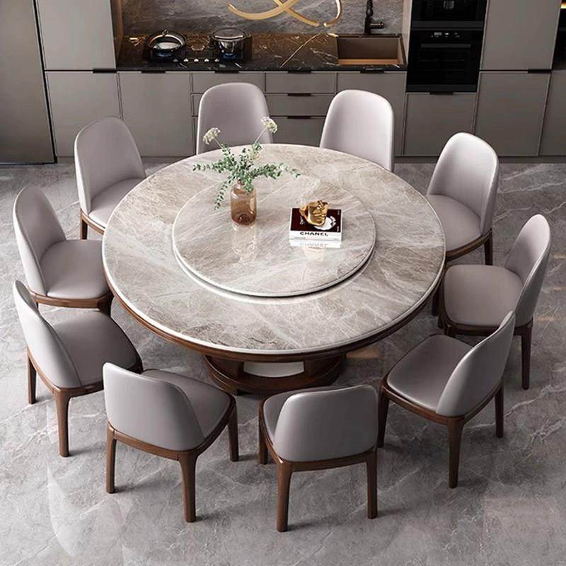 实木岩板餐桌椅组合2026新款酒店大圆桌现代简约家用小户型饭桌子,住宅家具,岩板餐桌,淘宝优惠券,粉丝福利购,淘宝优惠卷