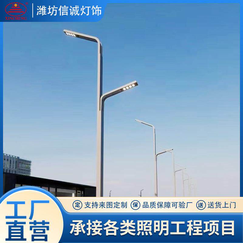 供应交通信号灯杆公路悬臂式路灯学校广场道路路灯锥形灯杆