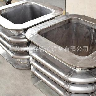 方形补偿器轴风波道锈烟道风机软连接不钢金属纹管向型矩形膨按要