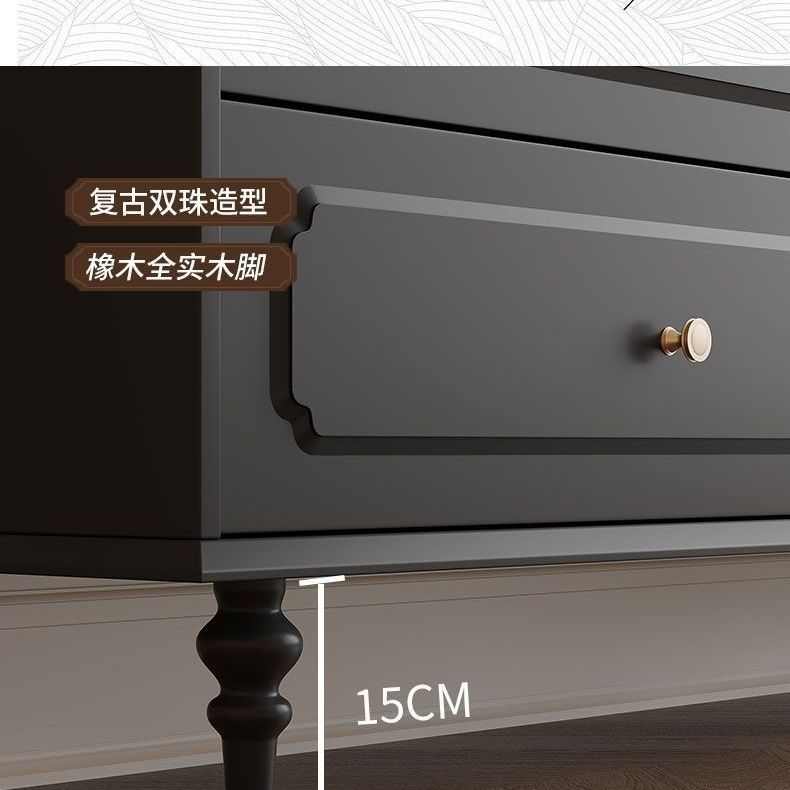 古风置储中旁柜边电视柜客厅卧室复古柜八斗尾柜物物五斗柜美式床