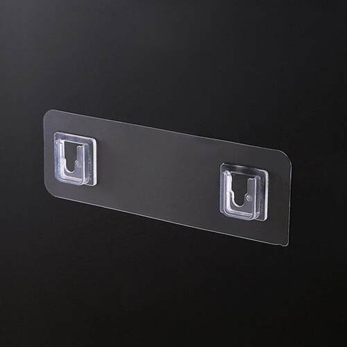 No-drill seamless adhesive card clip plastic long strip wall