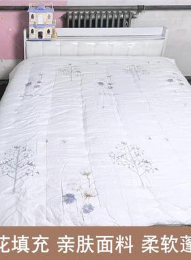 棉人花被子单宿舍春秋被芯双人冬棉被垫AL100460褥铺底被褥子天棉
