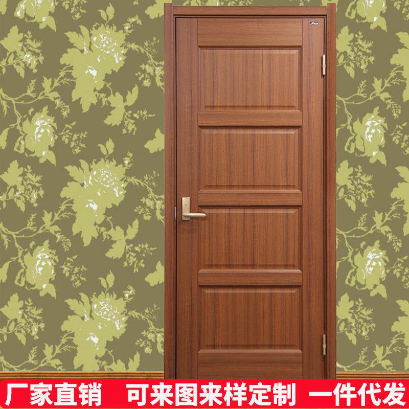 韩式现代简约白色室内实木免漆生态出租房办公室酒店入户门厂