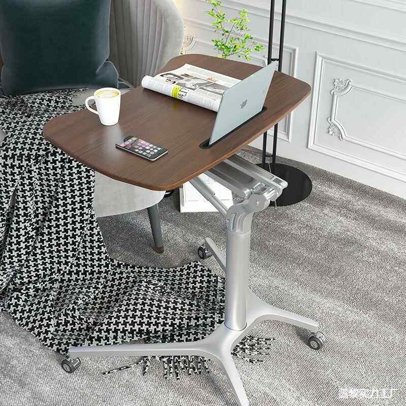 气讲动升降公桌可移动懒人办桌立简站约式自动沙发床VHS边电脑演