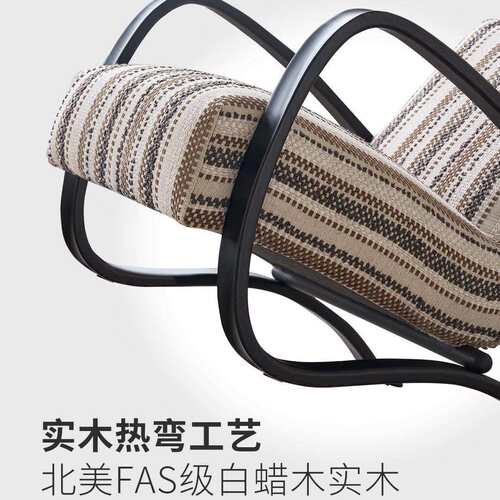 法式复古懒人休闲椅客厅阳台卧室沙发椅中古风设计师北欧布艺单椅