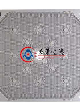 增强聚丙烯滤白板 白色板框明流压滤机滤板耐高温 X2000隔膜滤板