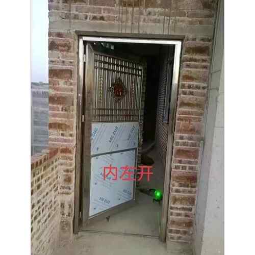 304单门工程门楼道门自建房农村楼顶阳台家用防锈不锈钢门防盗门