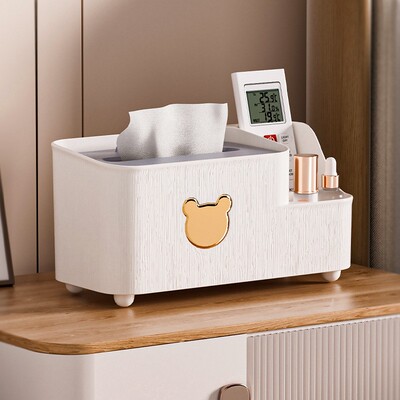 Tissue Box and Coffee Table Organizer for Living Room - Mult