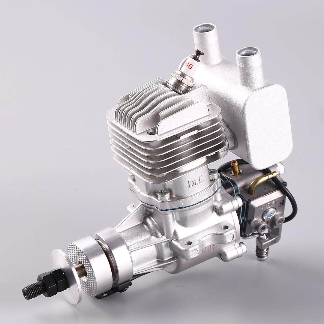 DLE20RA航模汽油发动机单缸两冲程后排气自然风冷手启动 20CC排量
